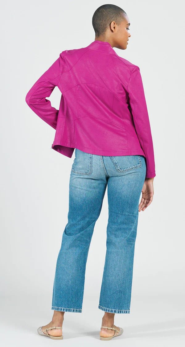 Clara Sunwoo Liquid Leather™ Signature Jacket - Magenta