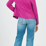 Clara Sunwoo Liquid Leather™ Signature Jacket - Magenta - Juli's Wearable Art