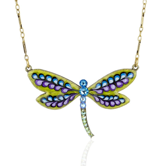 Anne Koplik Faye Crystal Dragonfly Necklace