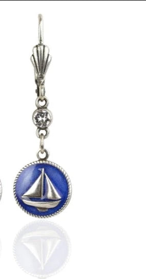 Anne Koplik "Smooth Sailing" Crystal Earrings