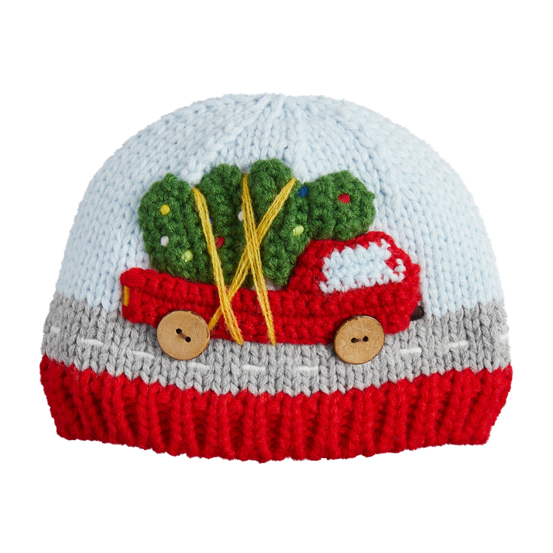 Mudpie Christmas Truck Knit Hat