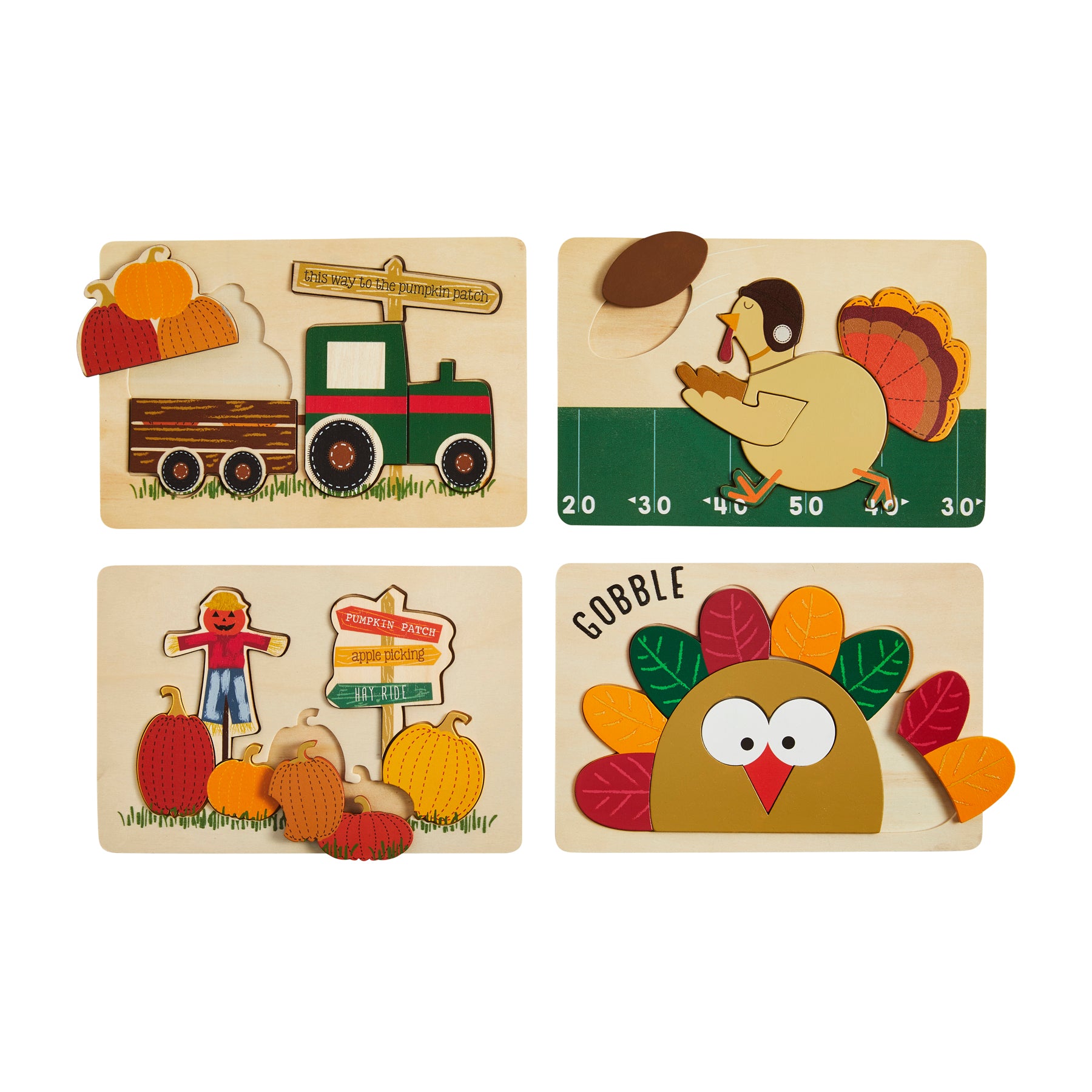 Mudpie Wood Fall Puzzles
