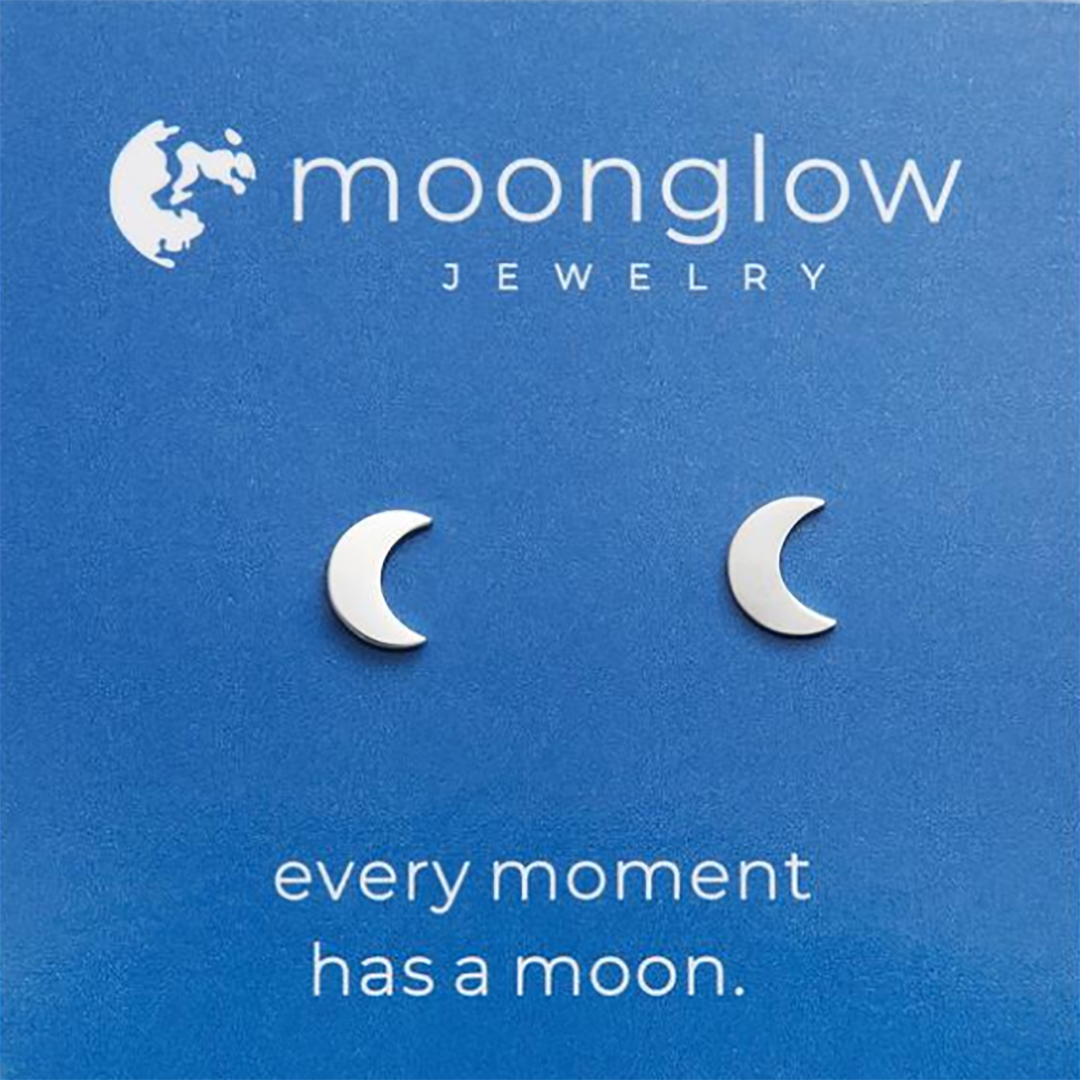 Moonglow Cresent Moon Post Earrings