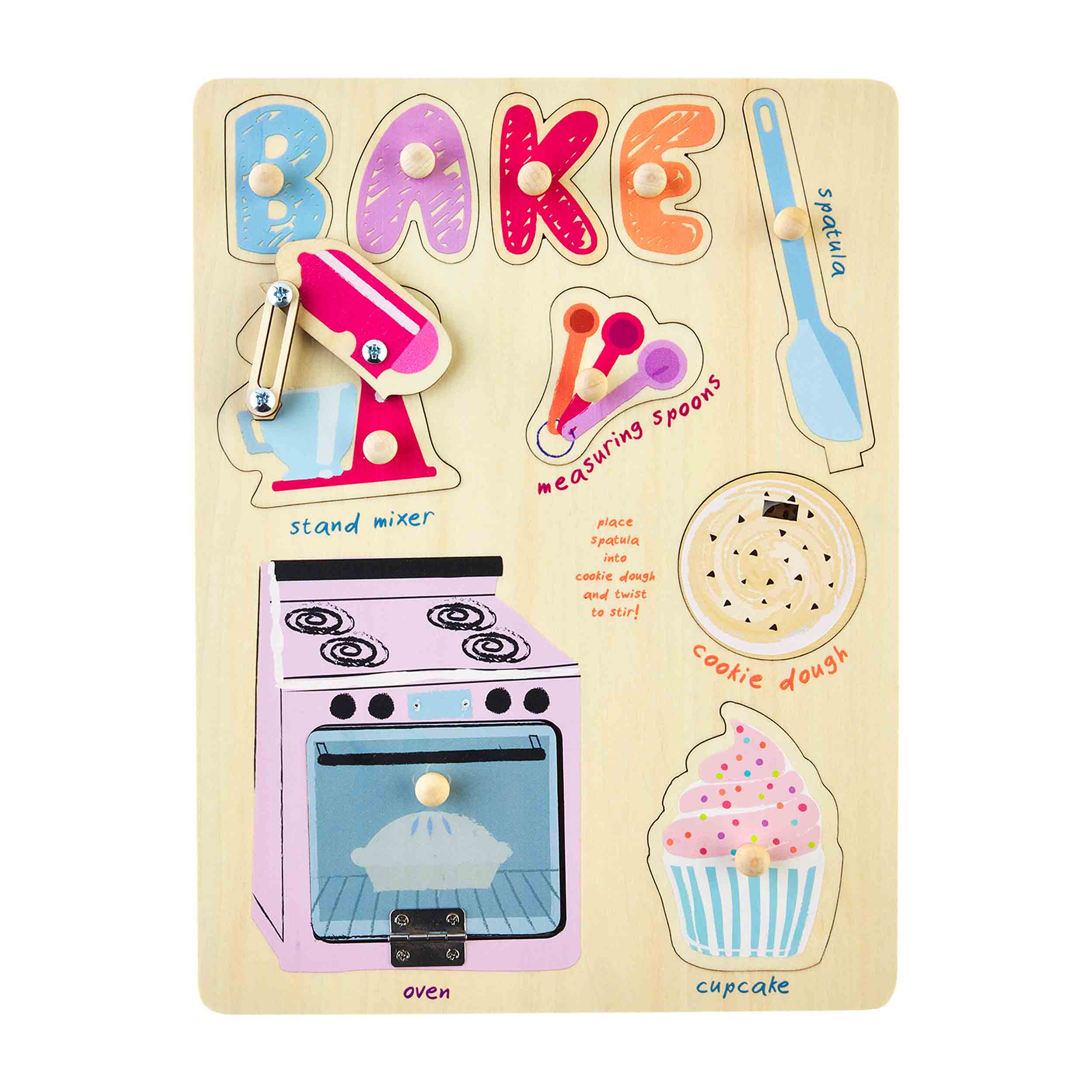 Mudpie Bake Busy Board Puzzle