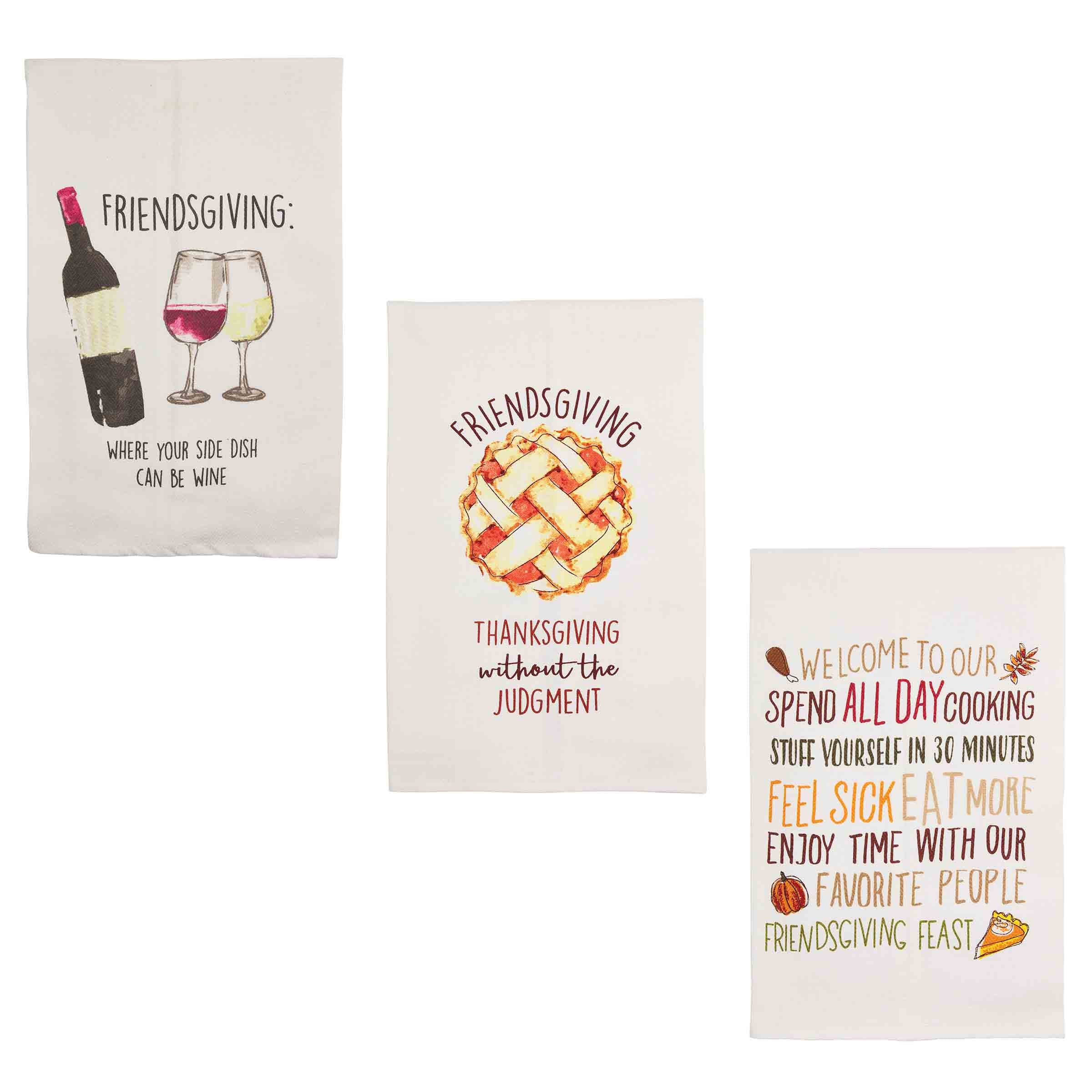 Mudpie Friendsgiving Tea Towels