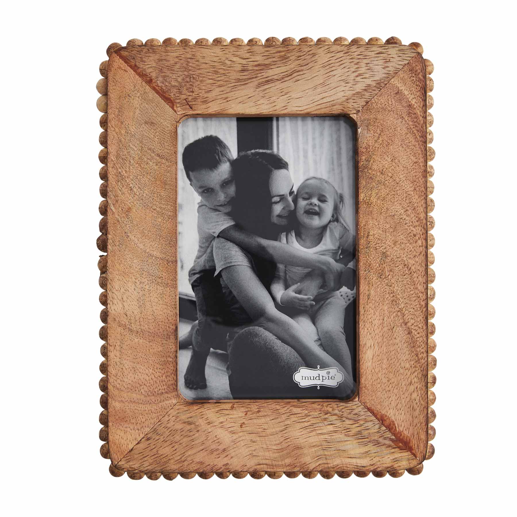 Mudpie Small Wood Beaded Edge Frame