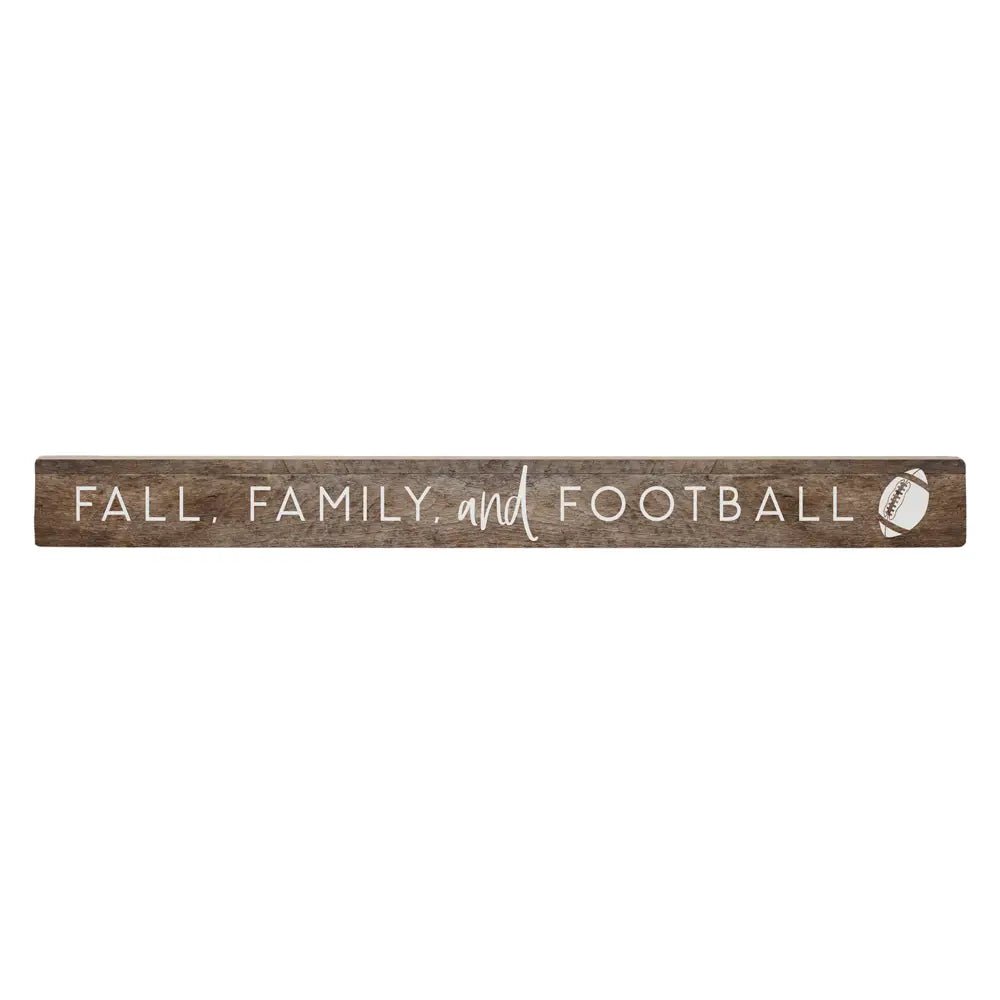 Fall Family & Football Shelf Sitter - Juli's Wearable Art