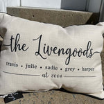 Family Name / Wedding Customizable Pillows - Juli's Wearable Art