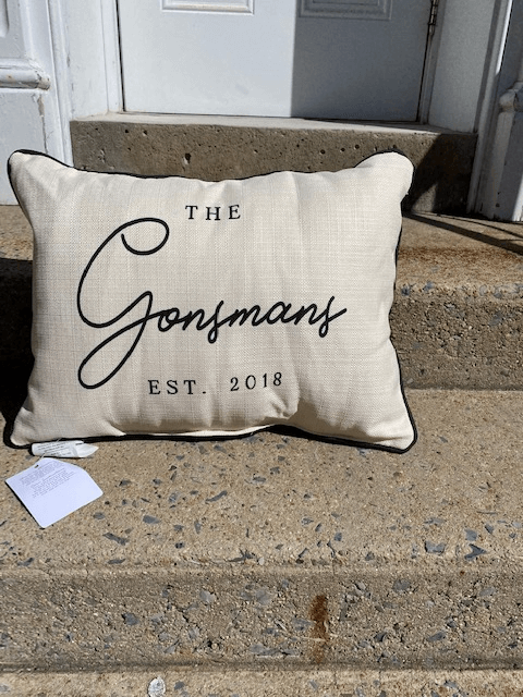 Family Name / Wedding Customizable Pillows