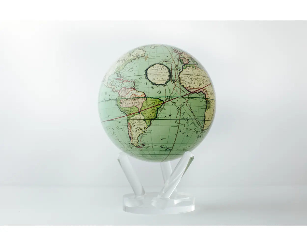 Antique Terrestrial Green MOVA Globe 6"