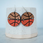 Hello Happiness Basketball Earrings - Juli's Wearable Art