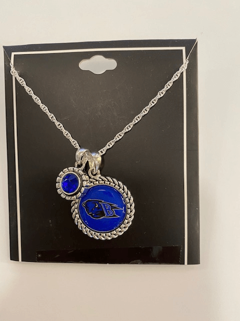 High School Mascot Charm along with a school color charm - Necklace