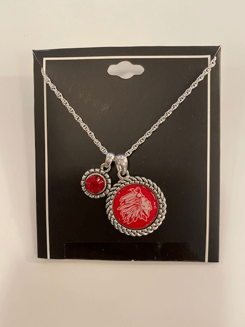 High School Mascot Charm along with a school color charm - Necklace