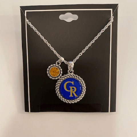 High School Mascot Charm along with a school color charm - Necklace - Juli's Wearable Art