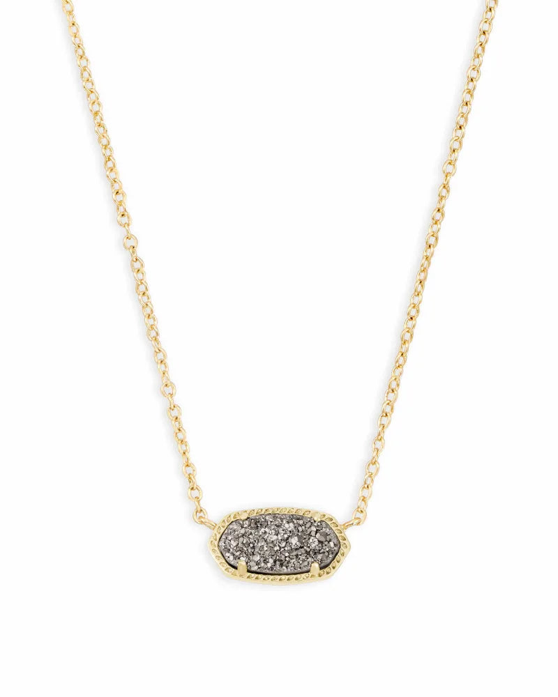 Kendra Scott Elisa Gold Pendant Necklaces in Drusy