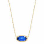 Kendra Scott Elisa Pendant Necklaces - Gold & Cobalt Blue Cat's Eye - Juli's Wearable Art