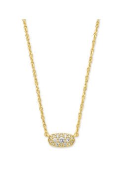 Kendra Scott Grayson Crystal Pendant Necklace | Gold - Juli's Wearable Art