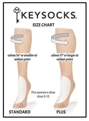 Keysocks Weekend Knee High No Show Socks - Juli's Wearable Art