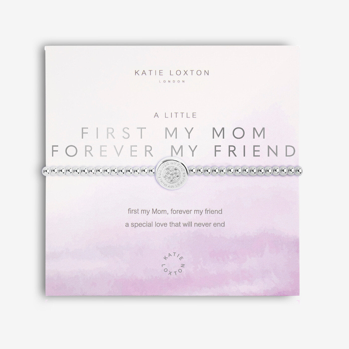 Katie Loxton A Little 'First My Mom Forever My Friend' Bracelet
