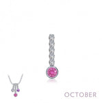 Lafonn Birthstone Love Pendant - .032 (6 Stone) - Juli's Wearable Art
