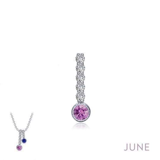 Lafonn Birthstone Love Pendant - .032 (6 Stone) - Juli's Wearable Art