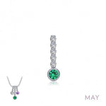 Lafonn Birthstone Love Pendant - .032 (6 Stone) - Juli's Wearable Art