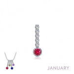 Lafonn Birthstone Love Pendant - .032 (6 Stone) - Juli's Wearable Art