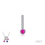 Lafonn Birthstone Love Pendant - .032 (6 Stone) - Juli's Wearable Art