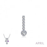 Lafonn Birthstone Love Pendant - .032 (6 Stone) - Juli's Wearable Art