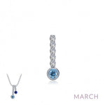 Lafonn Birthstone Love Pendant - .032 (6 Stone) - Juli's Wearable Art