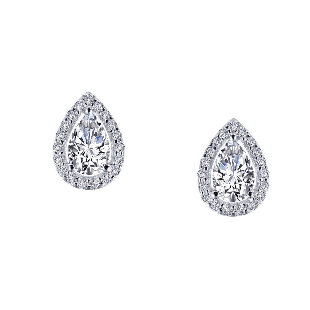 Lafonn Halo Stud Earrings - Pear - Juli's Wearable Art