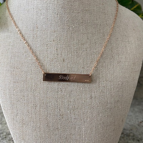 Lat n Lo Bedford Horizontal Necklace - Juli's Wearable Art