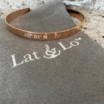 Lat n Lo Bracelet - Bedford Coordinates - Juli's Wearable Art