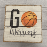 Local School Basketball Wood Block - Juli's Wearable Art