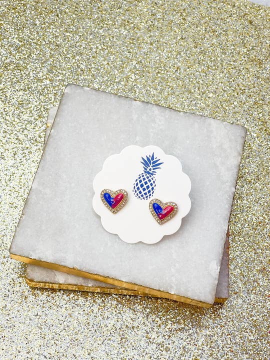 Love & Hearts Earrings - Juli's Wearable Art