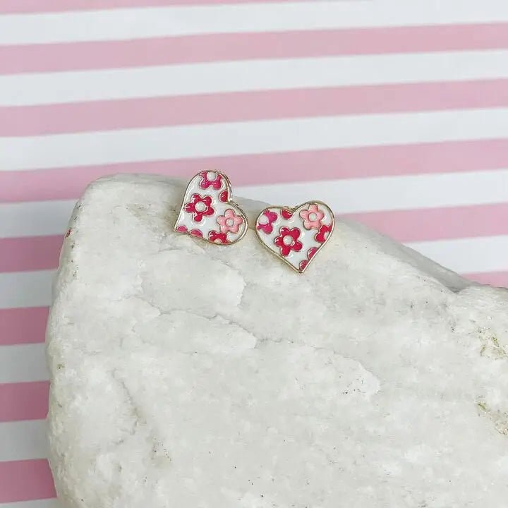 Love & Hearts Earrings - Juli's Wearable Art