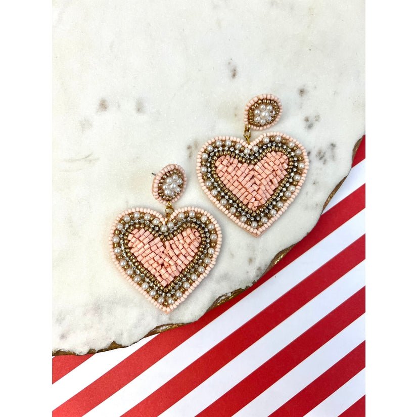 Love & Hearts Earrings - Juli's Wearable Art