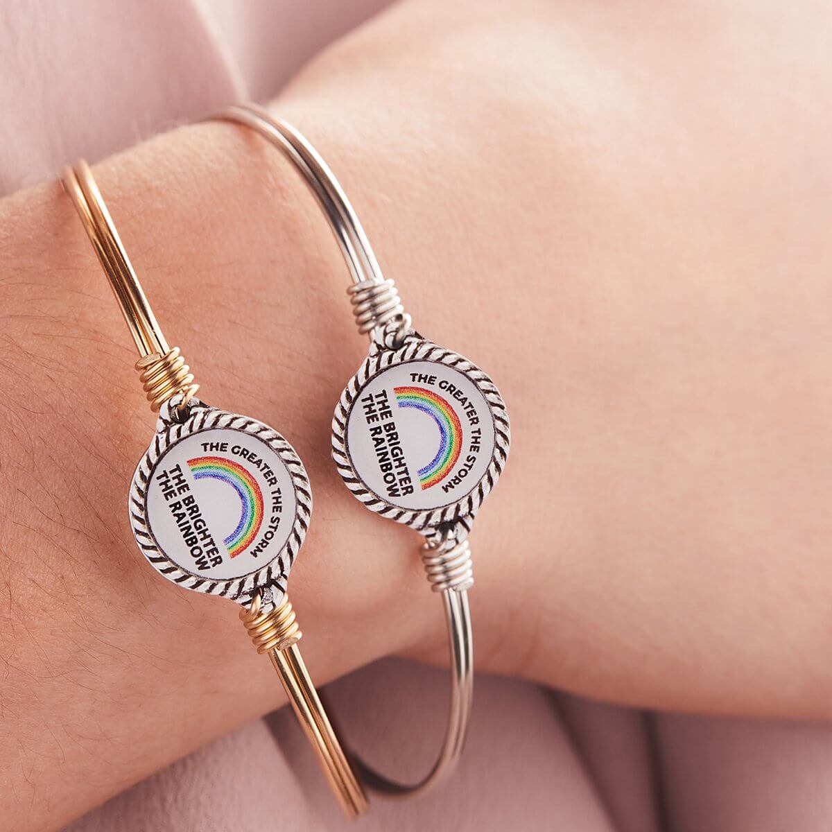 Luca & Danni Rainbow of Hope Bangle Bracelet