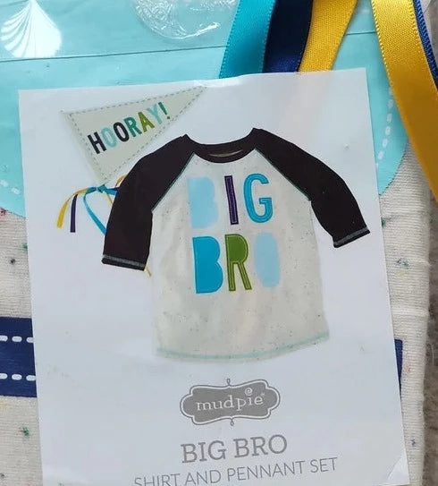 Mudpie Big Bro Shirt/Pendant Set