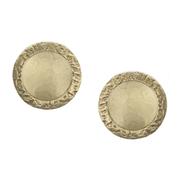Marjorie Baer Circular Frame Over Disc Clip Earring - Juli's Wearable Art