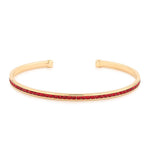 Maya J - Yellow Gold & Crystal Birthstone Cuff Bracelets - Juli's Wearable Art