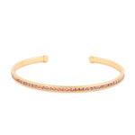 Maya J - Yellow Gold & Crystal Birthstone Cuff Bracelets - Juli's Wearable Art