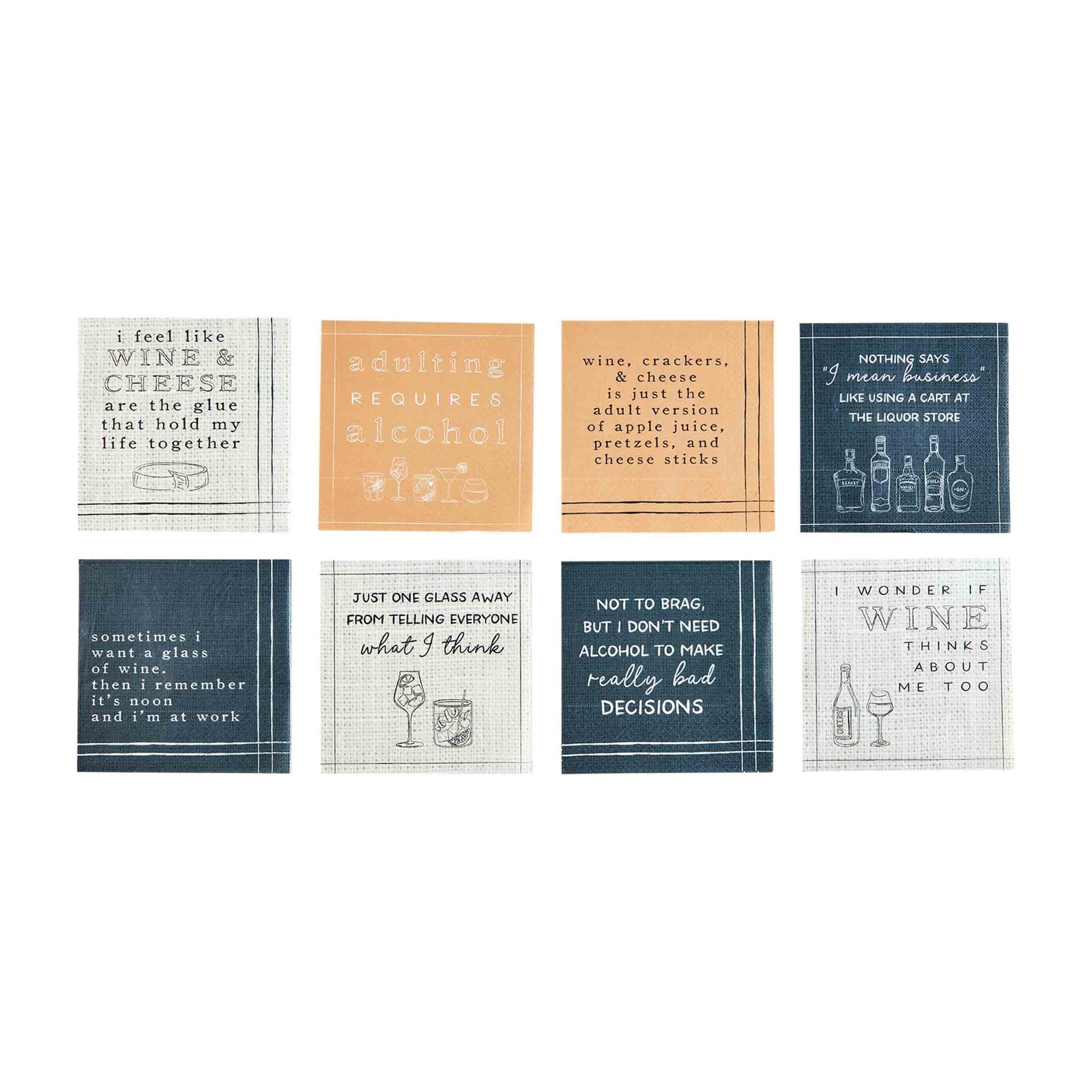 Mudpie Drinking Napkins