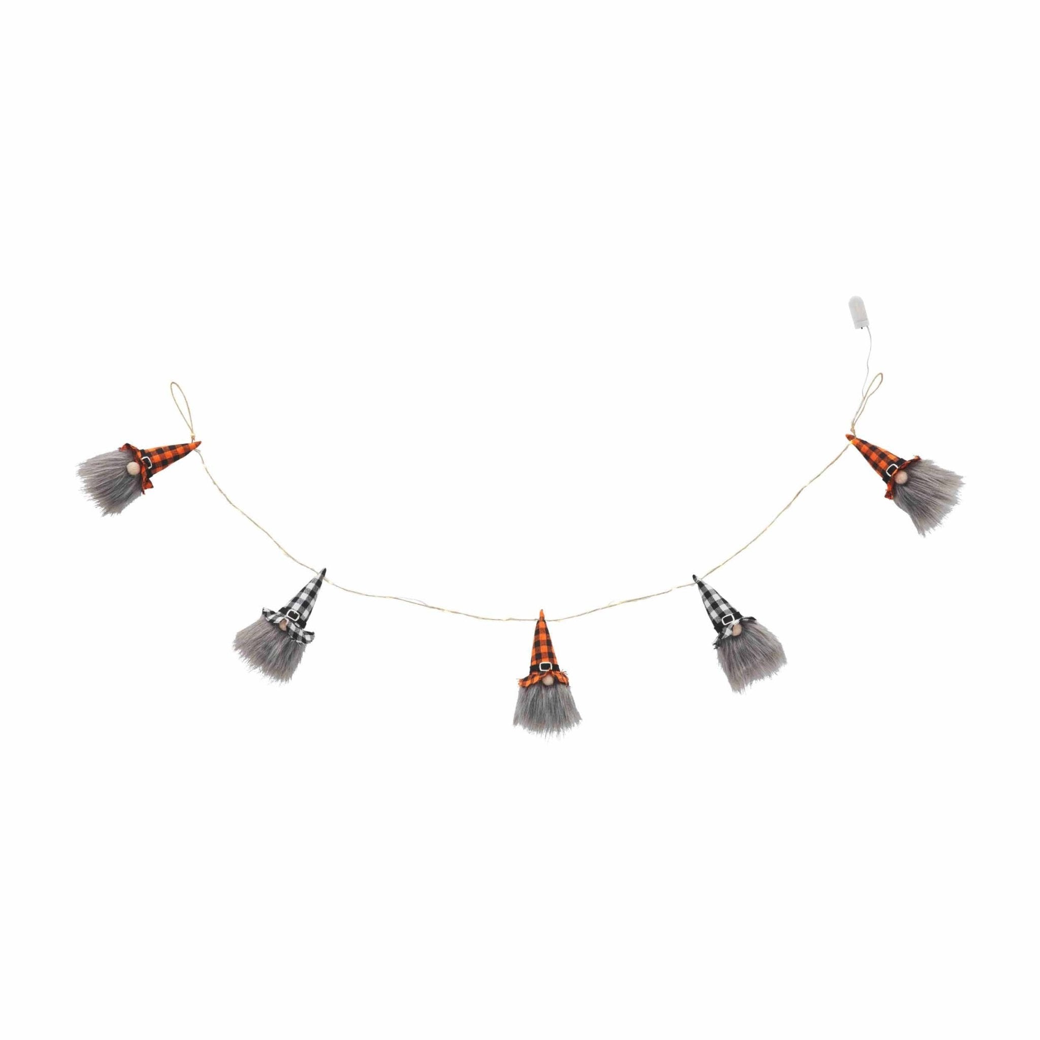 Mudpie Light Up Gnome Garland - Juli's Wearable Art