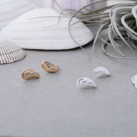 Mussel Shell Studs - Juli's Wearable Art
