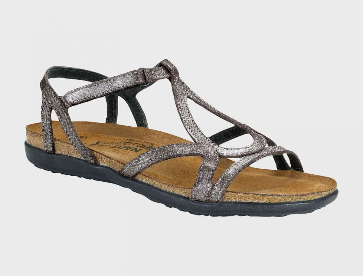 NAOT Dorith Sandals | Silver Threads Leather