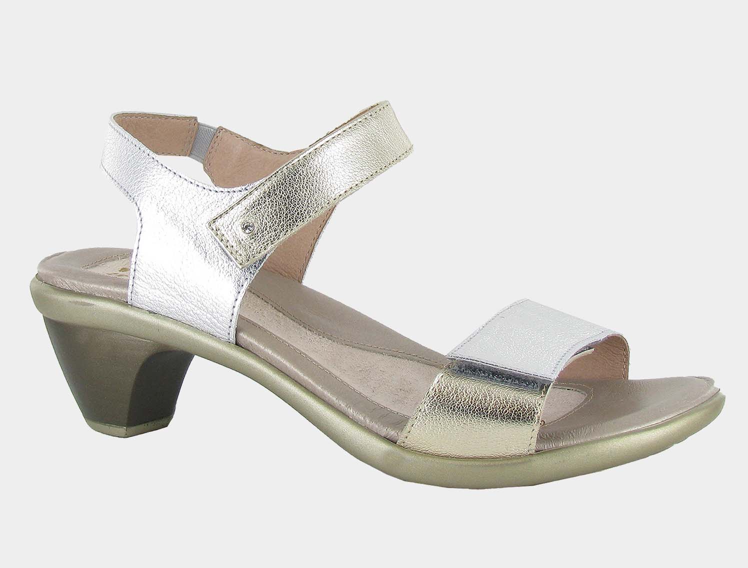 NAOT Extant - Soft Silver/Radiant Gold Leather - Juli's Wearable Art