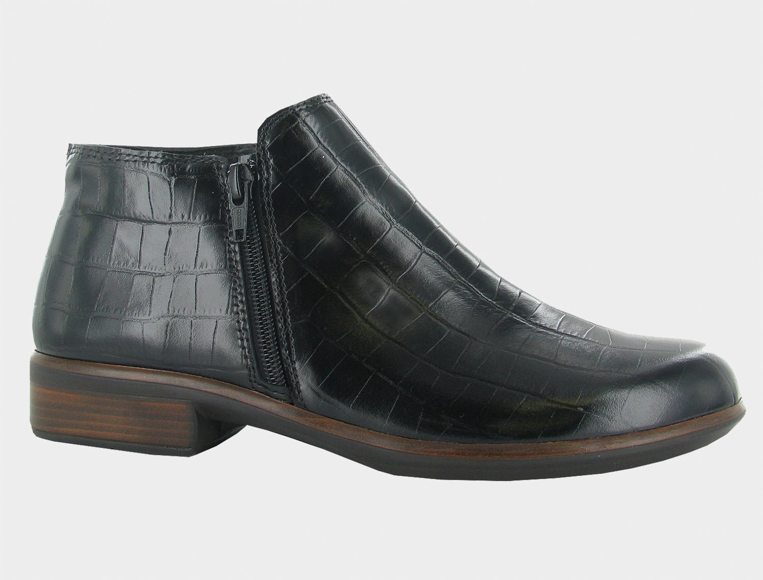 NAOT Helm - Black Croc Leather - Juli's Wearable Art