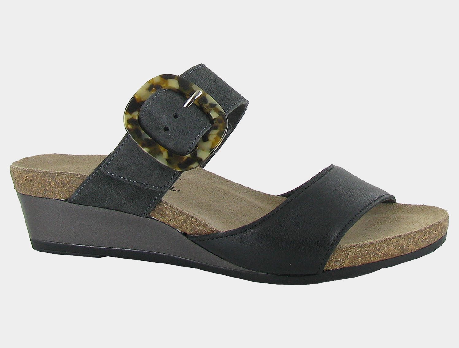 NAOT Kingdom Fantasy Sandal - Soft Black/Midnight - Juli's Wearable Art