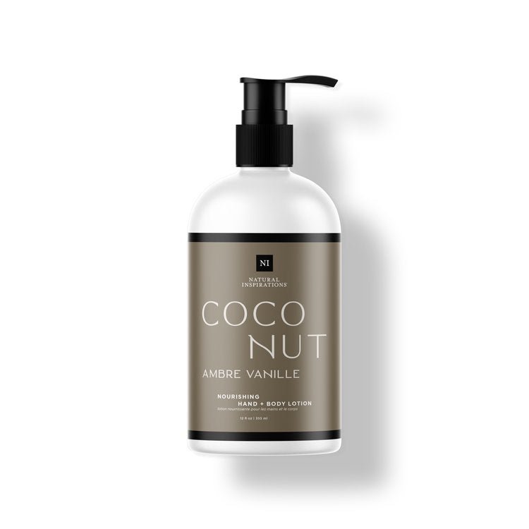 Natural Inspirations Coconut Ambre Vanille Hand & Body Lotion - Juli's Wearable Art
